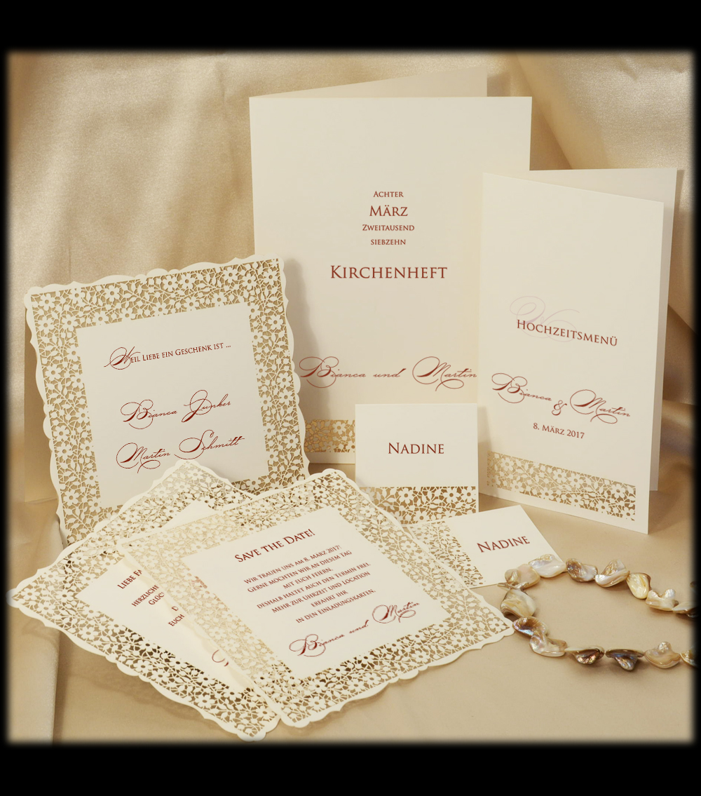 Hochzeitskarten-Set D 2304