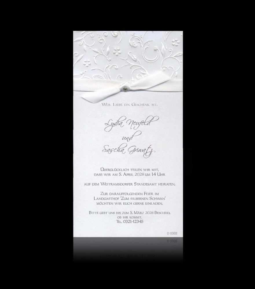 Hochzeitskarten C 0302