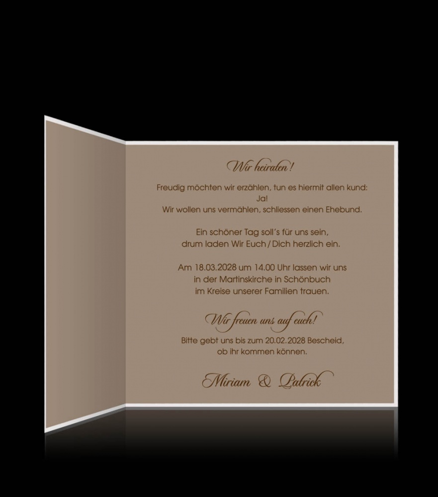 Hochzeitskarten D 0802