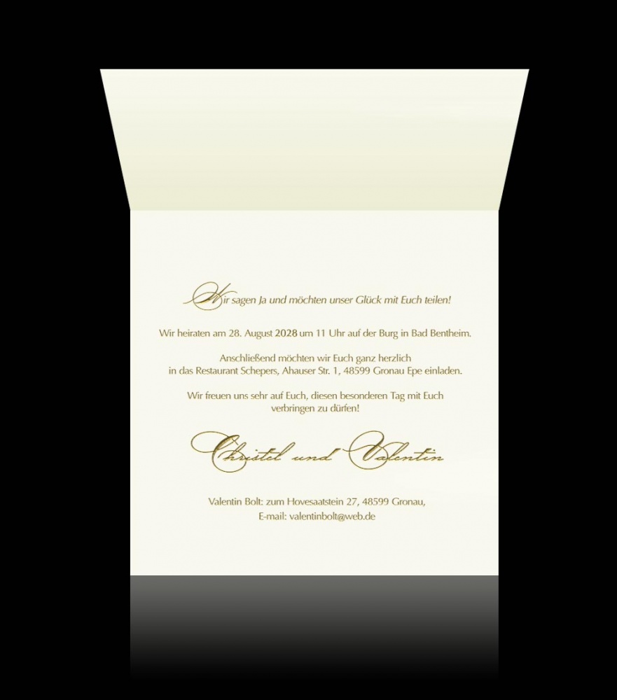 Hochzeitskarten D 2206