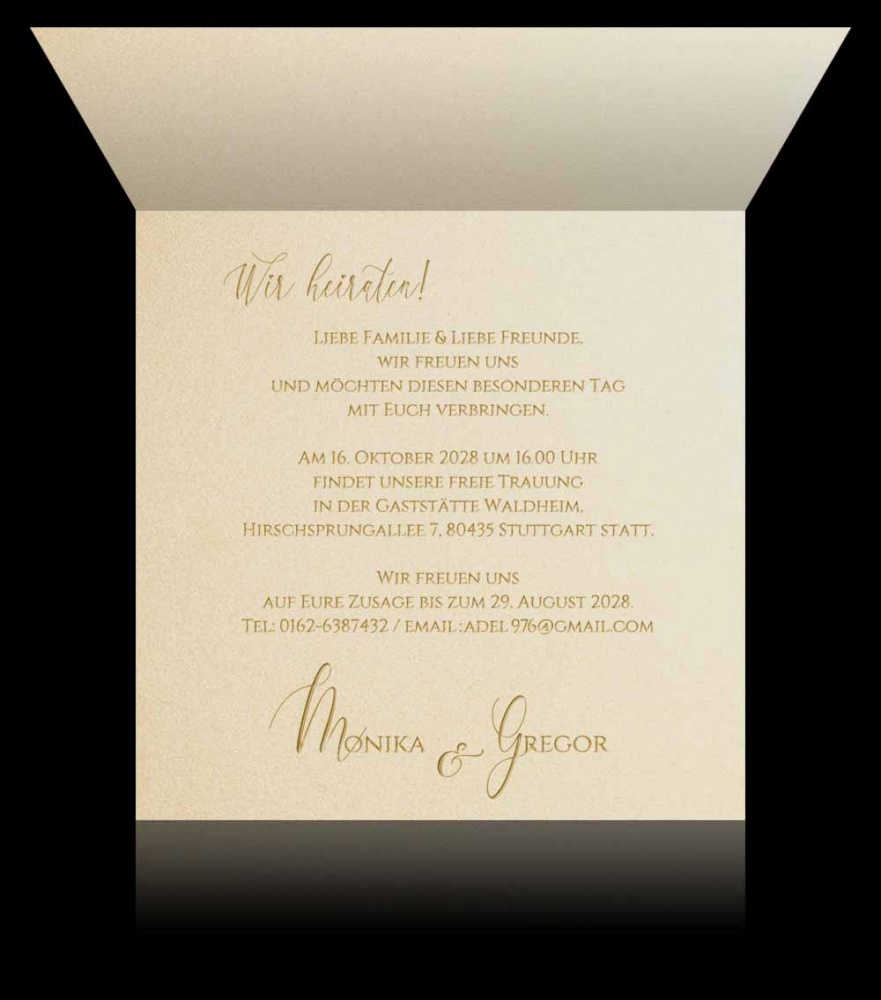 Hochzeitskarten D 3201
