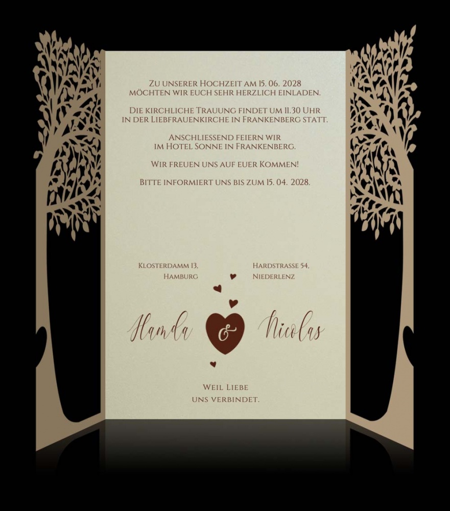Hochzeitskarten D 3405
