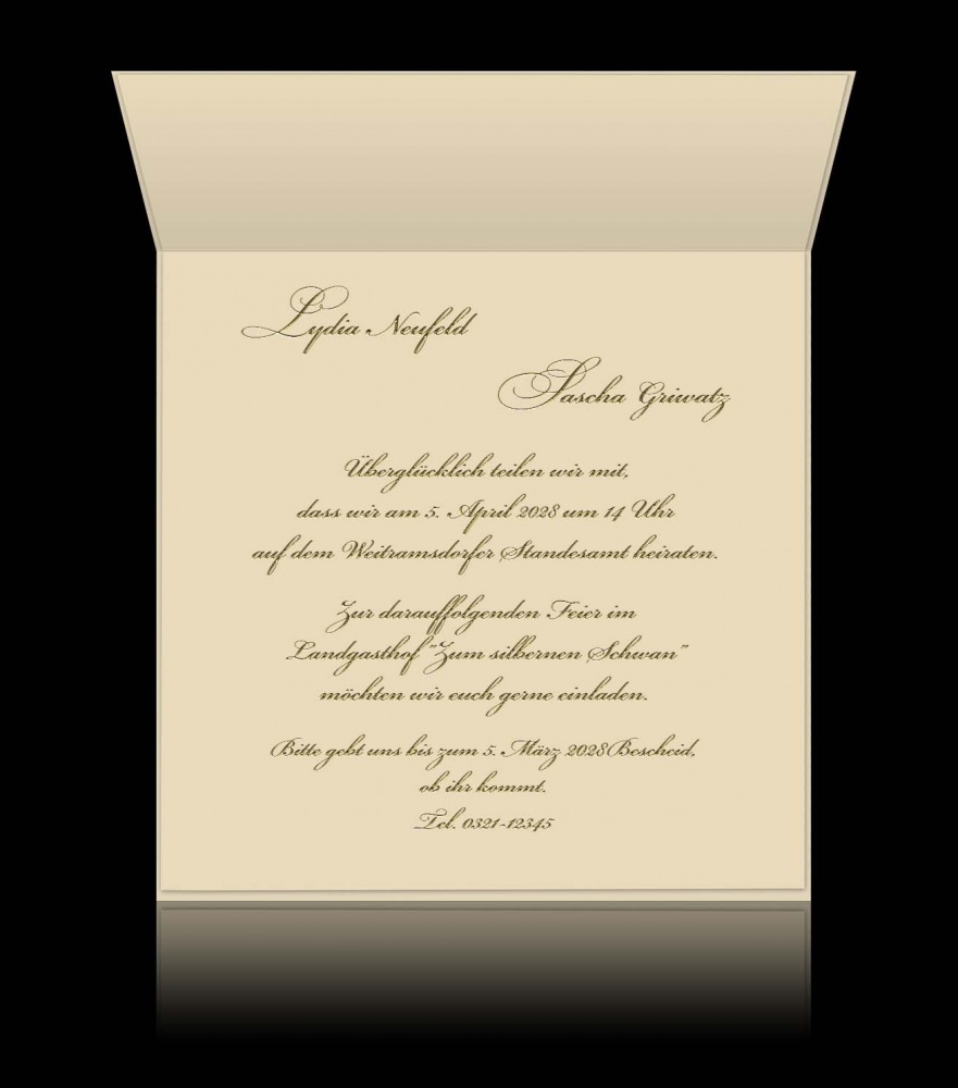 Hochzeitskarten E 0905